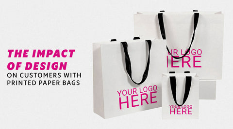 custom white paper bags