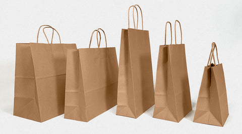 brown paper bags with handles