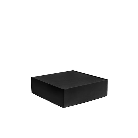 Three Bottle Wine Box With Insert - Black