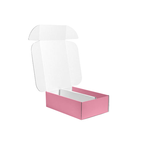 Two Bottle Wine Box With Insert - Pastel Pink