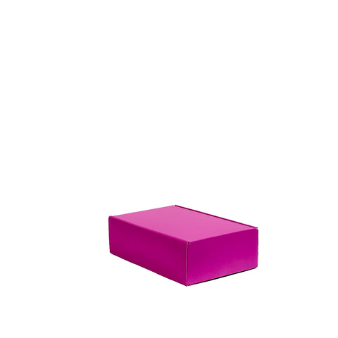 Two Bottle Wine Box With Insert - Magenta