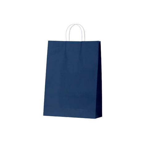 Navy Blue Kraft Bags - Large