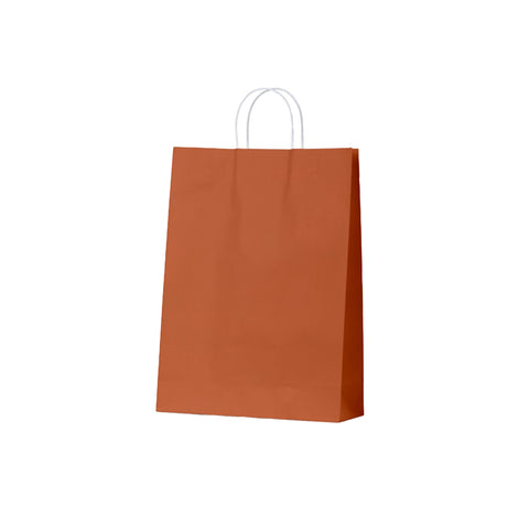 Orange Kraft Bags - Large