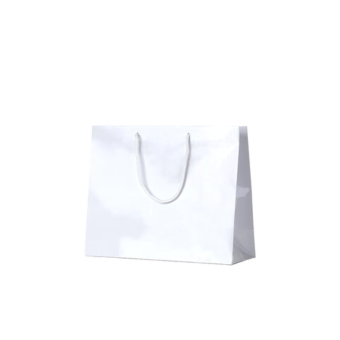 White Gloss Carry Bags - Large