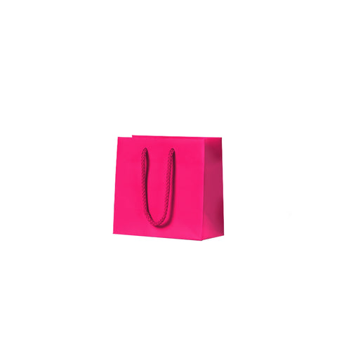 Neon Pink Matte Carry Bags - Extra Small