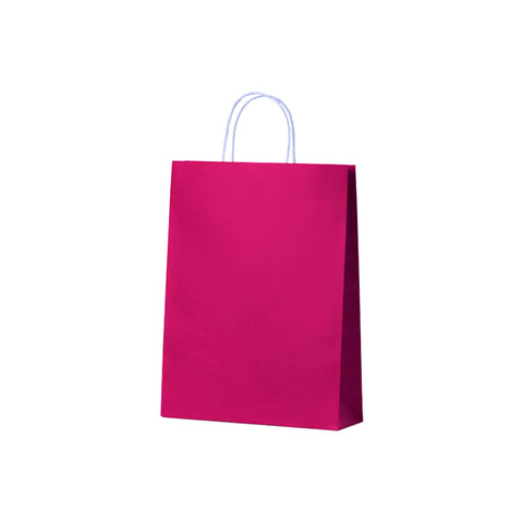 Neon Pink Kraft Bag - Small